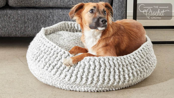 Crochet Pet Bed Pattern | The Crochet Crowd