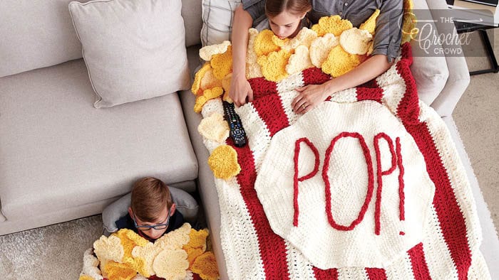 Crochet Popcorn Snuggle Sack