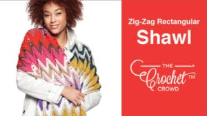 Crochet Zig Zag Rectangular Shawl