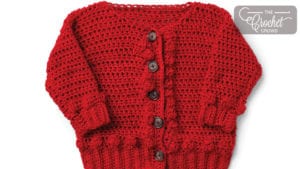 Crochet Bobble Baby Sweater