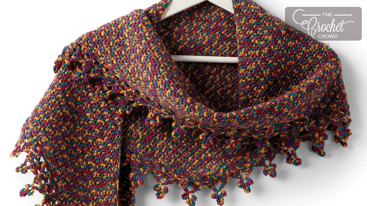 Crochet Boomerang Shawl Pattern + Tutorial