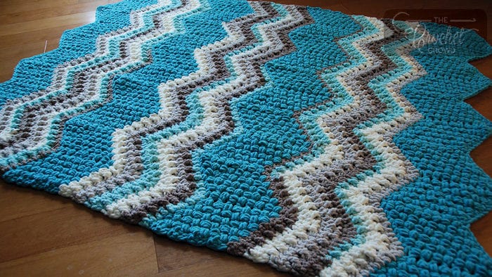 Crochet Breakaway Waves Blanket by Jeanne Steinhilber