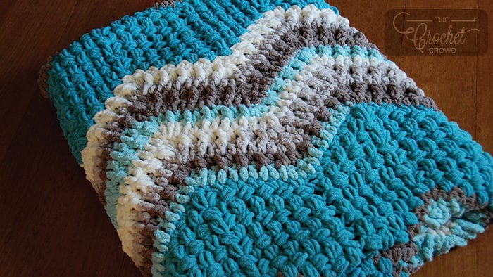 Crochet Breakaway Waves Blanket by Jeanne Steinhilber