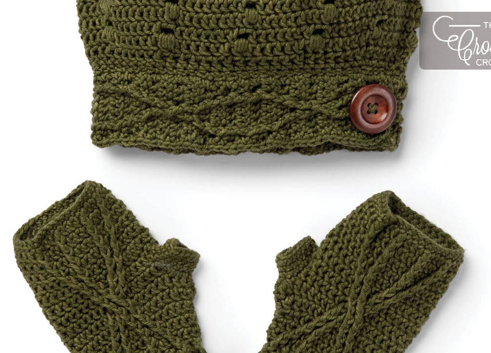 Crochet Button Slouchy Set