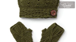 Crochet Button Slouchy Set