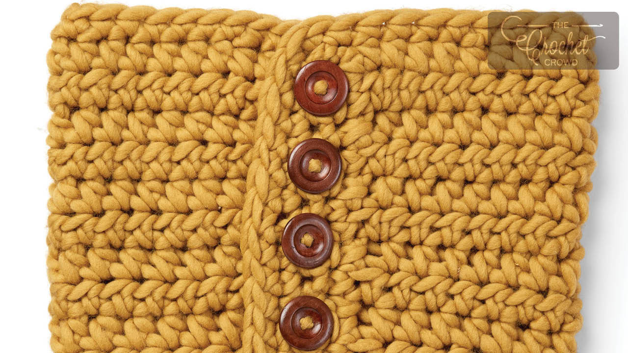 Crochet Button Up Cowl Pattern