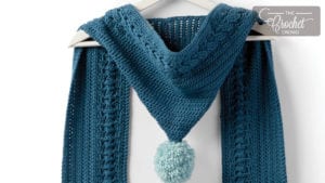 Crochet Hooded Scarf