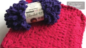 My First Knit Baby Blanket featuring Bernat Alize Blanket-EZ