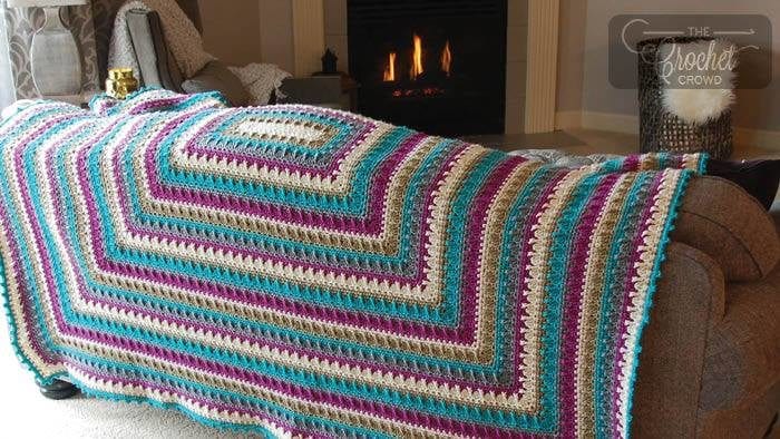 Crochet Social Textures Blanket by Jeanne Steinhilber
