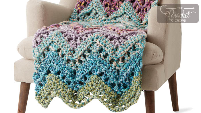 Crochet Peaks & Valleys Wave Blanket