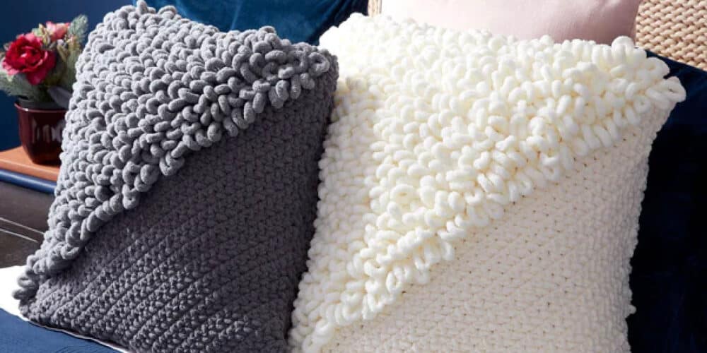 Bernat Loopy Crochet Pillow Pattern