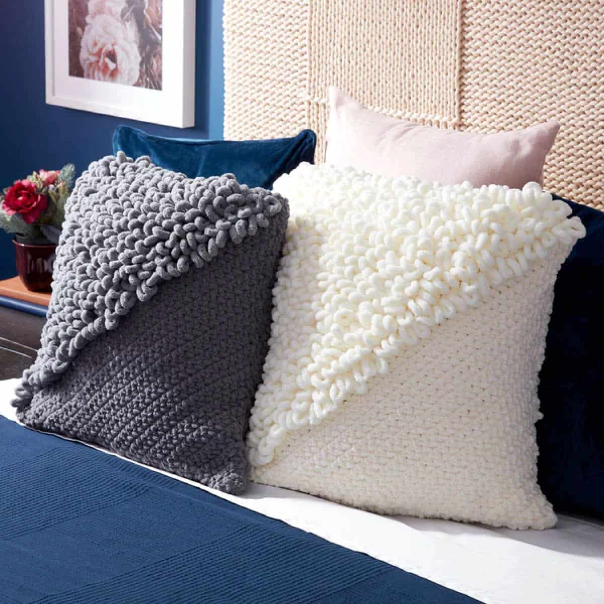 Bernat Loopy Crochet Pillow Pattern