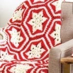 Crochet Scandinavian Christmas Blanket