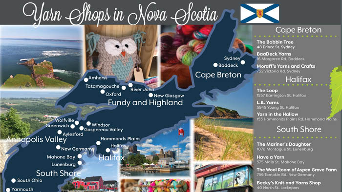 Yarn Stores of Nova Scotia, Canada