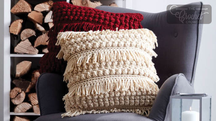 crochet throw pillow