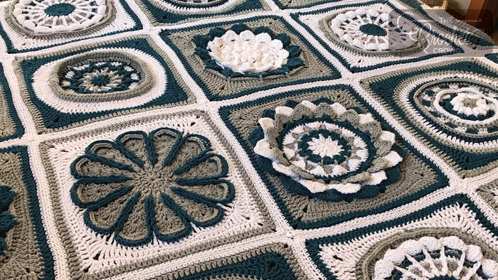 Crochet Flora Afghan Stitch Along Pattern + Tutorial