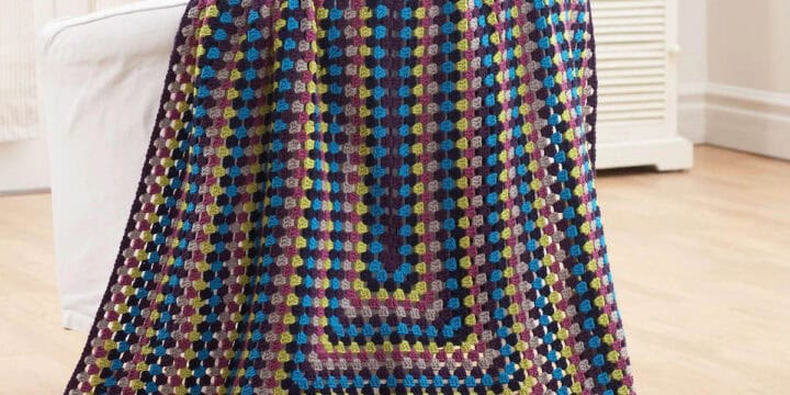 Crochet Granny Rectangle Blanket Super Value Pattern
