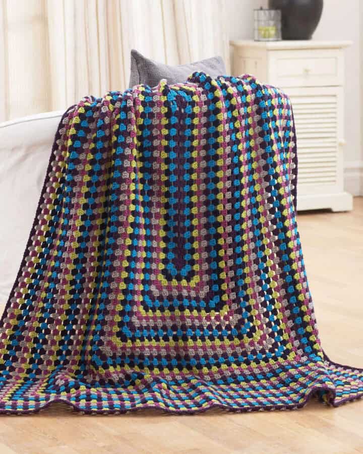 Crochet Granny Rectangle Blanket Super Value Pattern