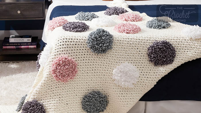 Crochet Loopy Dots Blanket The Crochet Crowd