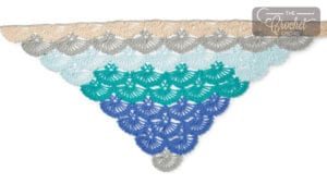 Crochet Lace Fans Shawl