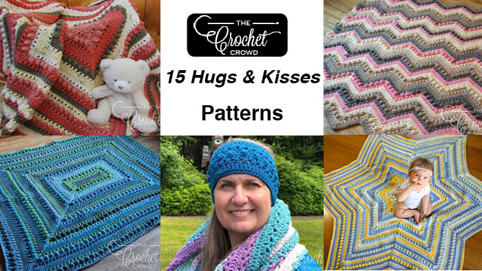 crochet crowd hugs and kisses blanket