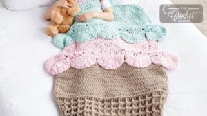 Crochet Ice Cream Snuggle Sack