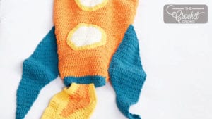 Crochet Rocket Ship Snuggle Sack