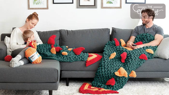 Free Bernat Double Scoop Crochet Snuggle Sack Pattern