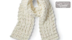 EZ Cable Knit Scarf