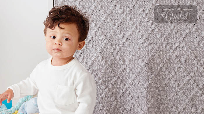 Crochet Lattice Baby Blanket Pattern + Tutorial