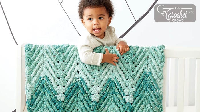 Crochet Ridged Baby Blanket