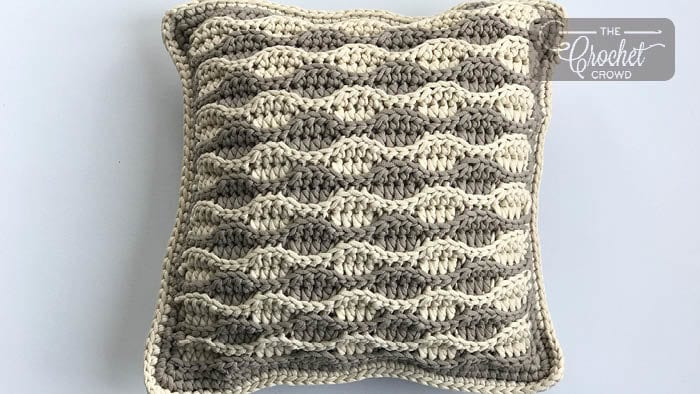 Crochet Sandbar Textured Pillow