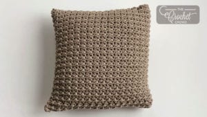 Crochet Easy Textured Pillow