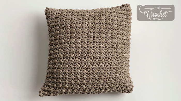 Crochet Simple Textured Pillow Pattern Tutorial