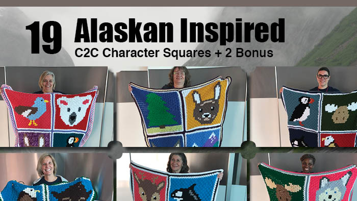 19 Alaskan C2C Characters Patterns