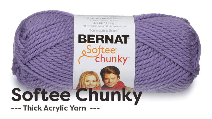 Pack of 2) Bernat Softee Chunky Yarn-Natural