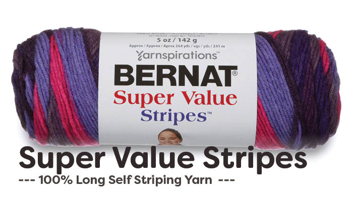Bernat Super Value Big Stripes Yarn-Carnival 