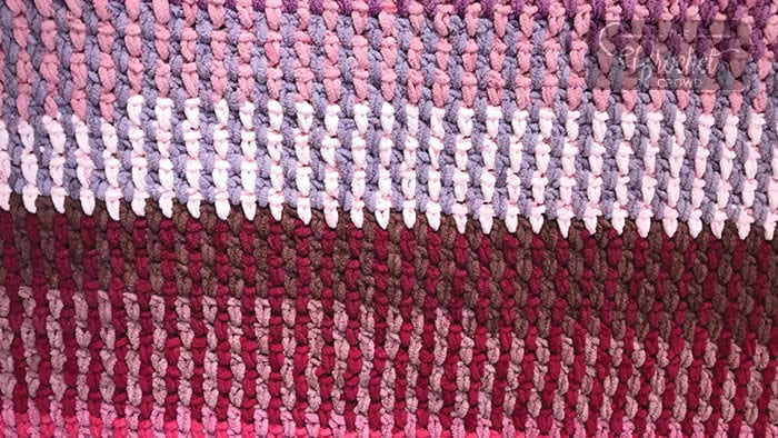 Colour Changing in Crochet TV Blanket