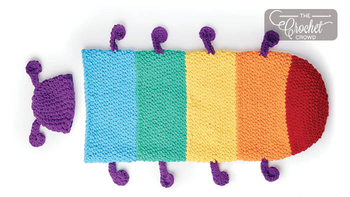 Crochet Caterpillar Snuggle Sack