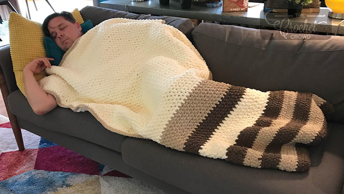 Crochet Footsie Blanket Pattern