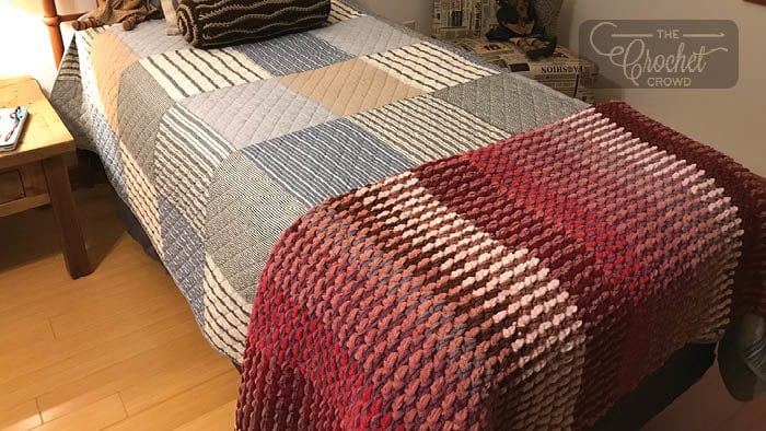Crochet TV Blanket Guest Room