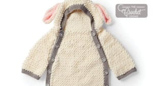 Crochet Yawn The Sheep Snuggle Sack