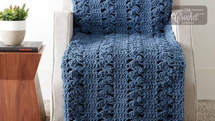 Bernat Clusters Panel Crochet Blanket