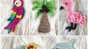 Tropical Crochet Appliques by Nella's Cottage