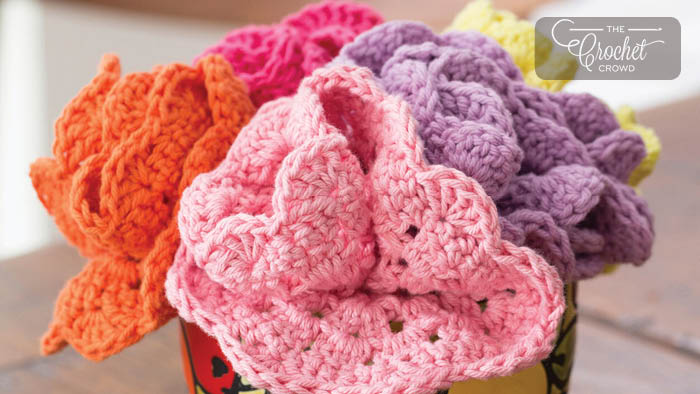 Crochet Bouquet Dishcloth Pattern