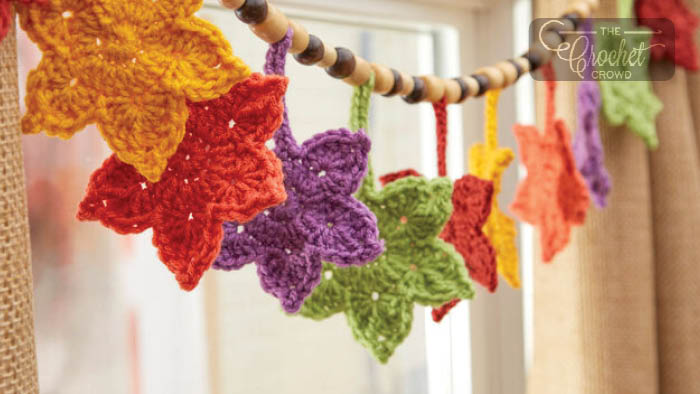 Crochet Fall Leafy Banner Pattern + Tutorial