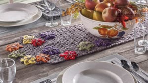 Crochet Fall Table Runner