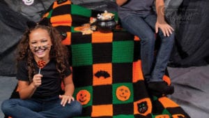 Crochet Halloween Throw