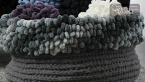 Crochet Loopy Stitch Basket