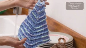 Crochet Mitered Dishcloth